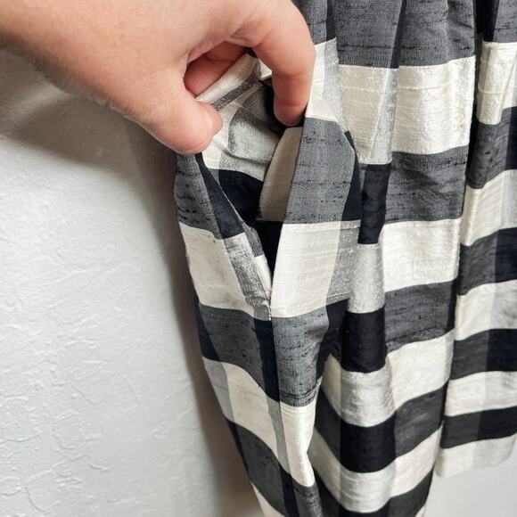 Vian Hunter Buffalo Plaid Retro Silk Sleeveless Pleated Fit and Flare Dress 6 - Picture 6 of 13